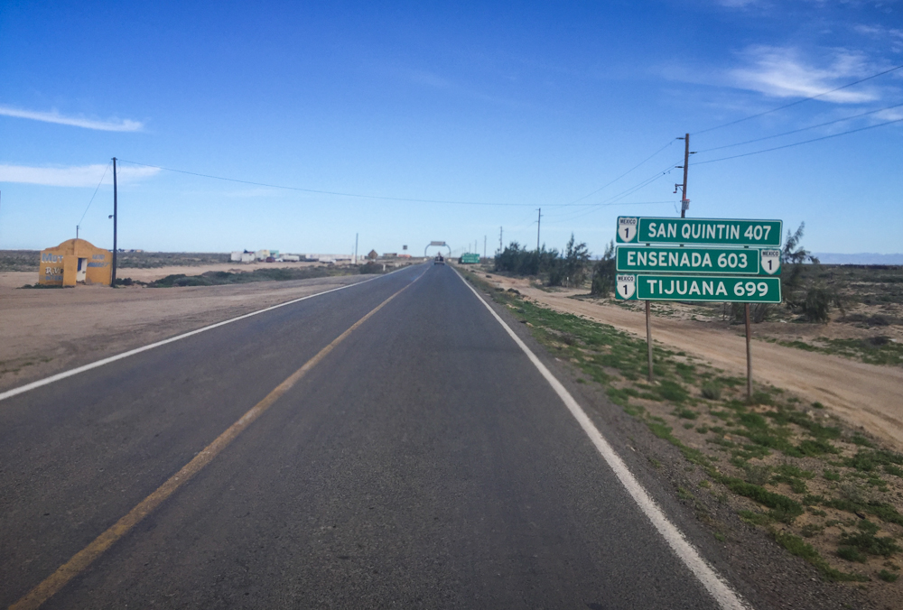 Ensenada finally started showing up on highway signs!