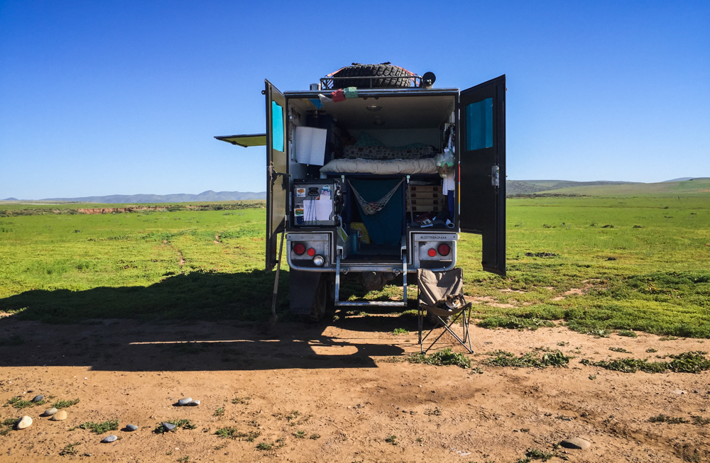 Camped! in the wide open!