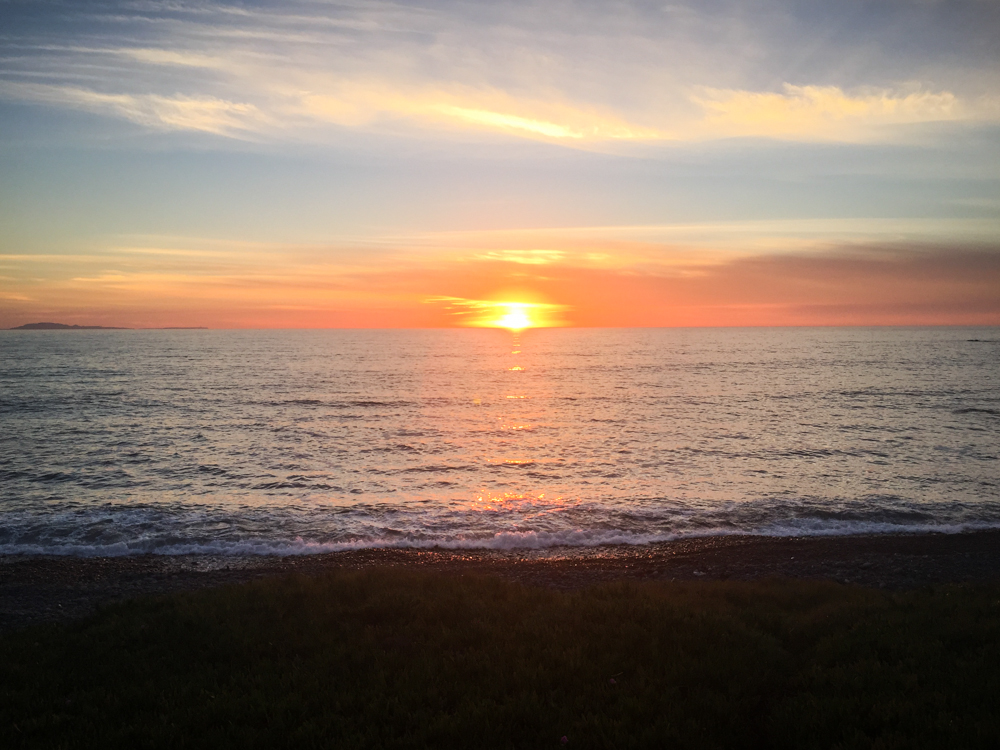 Our first sunset back in Ensenada!