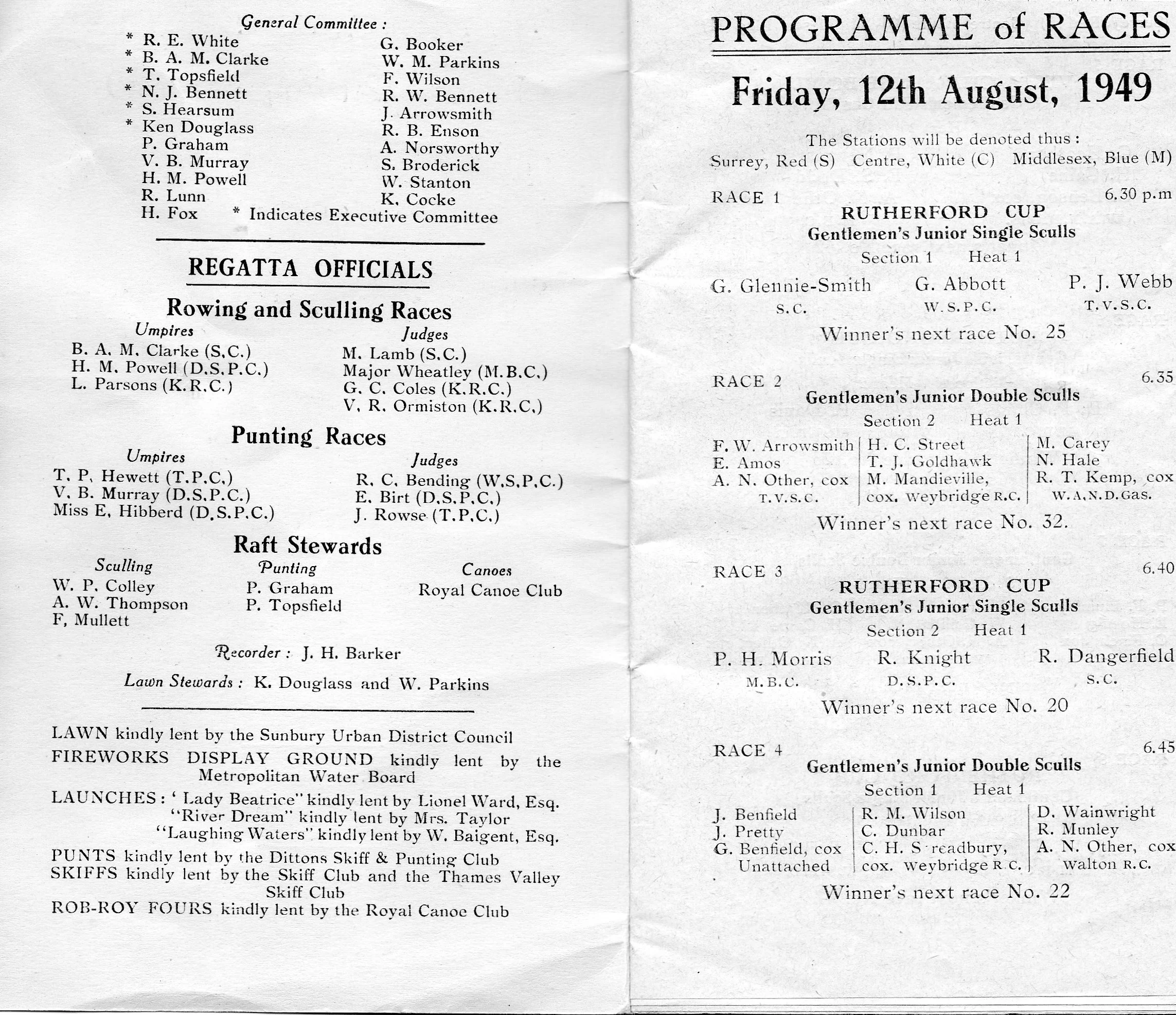 Previous Years Sunbury Amateur Regatta Previous Years Sunbury Amateur Regatta