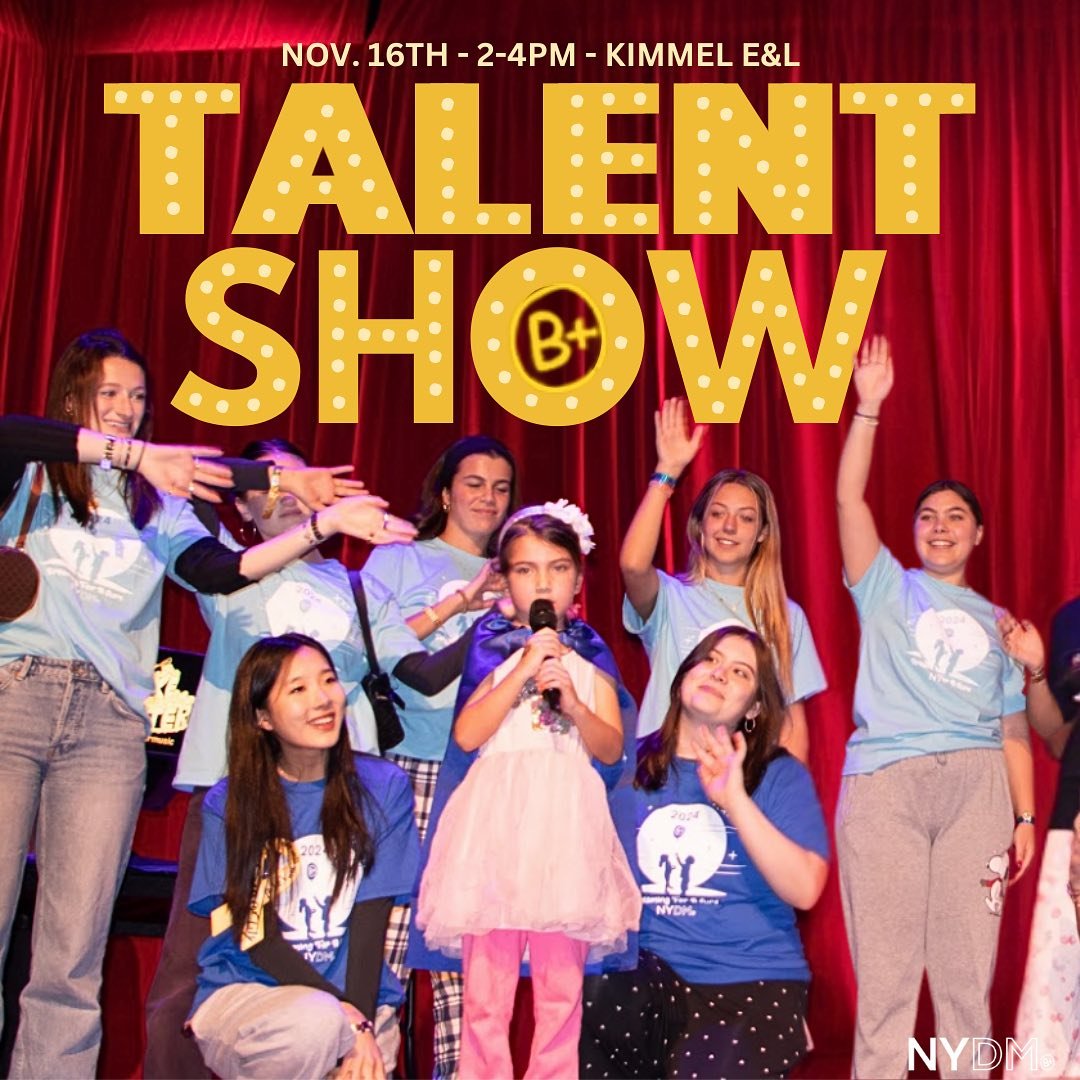 🎉 Join us for an afternoon of talent, fun and community! On November 16, from 1:30 to 4 PM at Kimmel E&amp;L, NYU students and our incredible B+ Heroes will be taking the stage! 🌟✨ Tickets are only $5, and every dollar goes to support The Andrew Mc