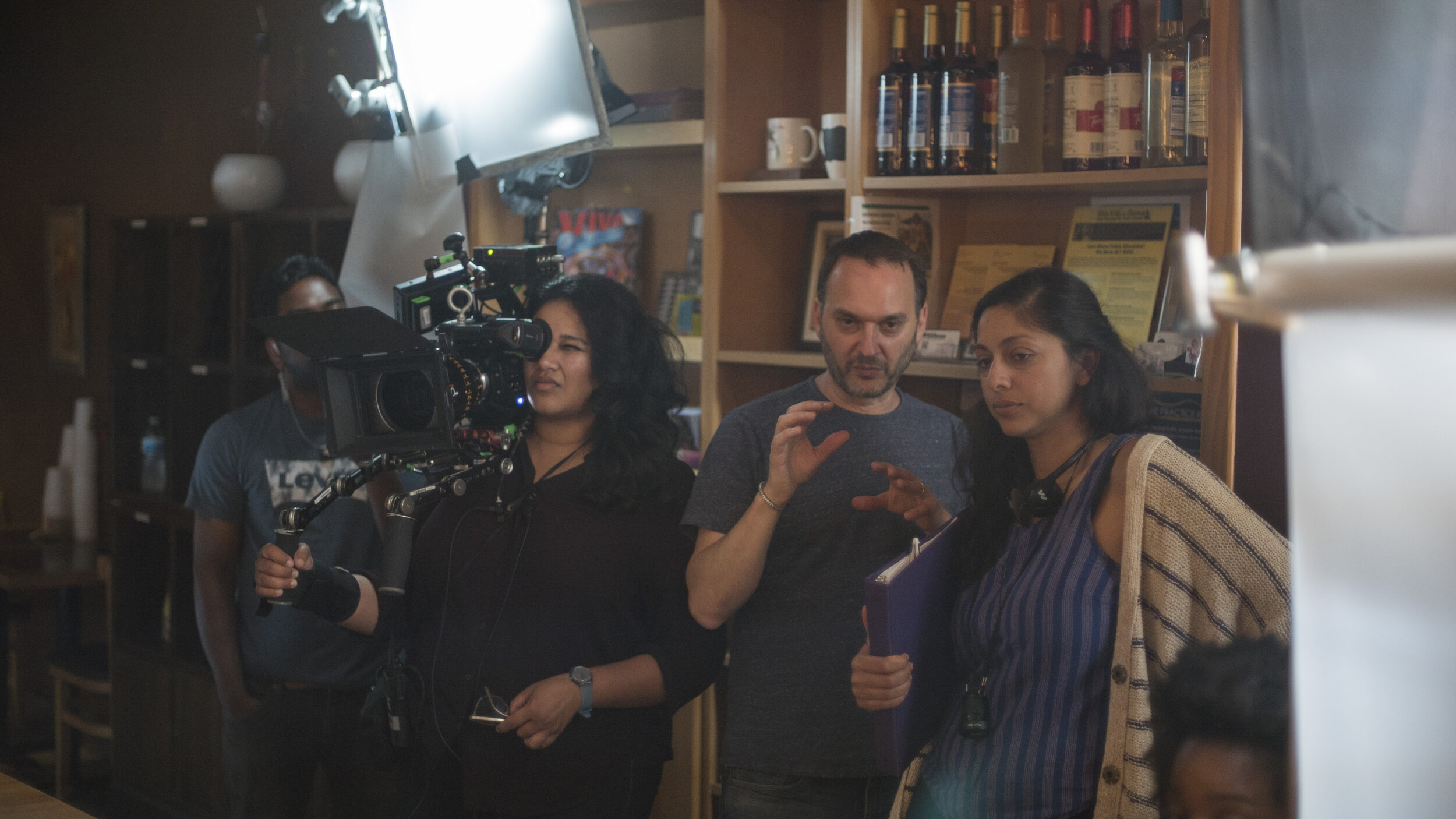  Cinematographer Vatsala Goel and Satinder Kaur on the set of  Blood and Glory  