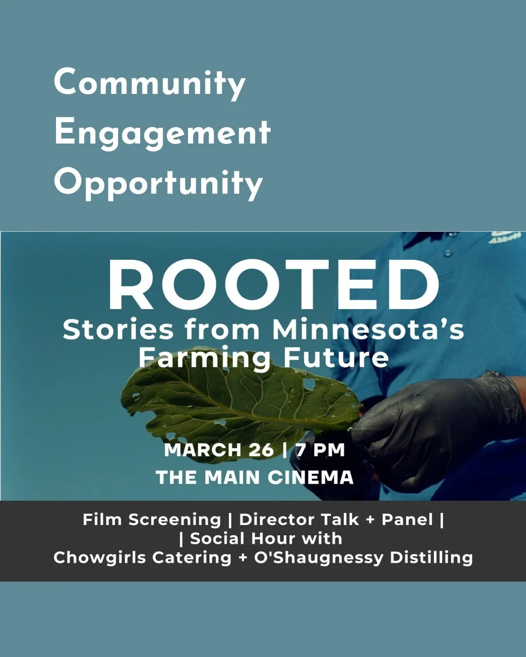 @thegreatnorthernfestival has announced a new film, "Rooted: Stories from Minnesota&rsquo;s Farming Future", a collaboration with The Great Northern and @thegoodacremn.

On Thursday, March 26 at The Main Cinema, Rooted will premiere, follow