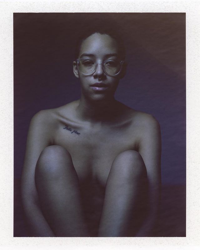 @sebastianrosemarie in blue Polaroid