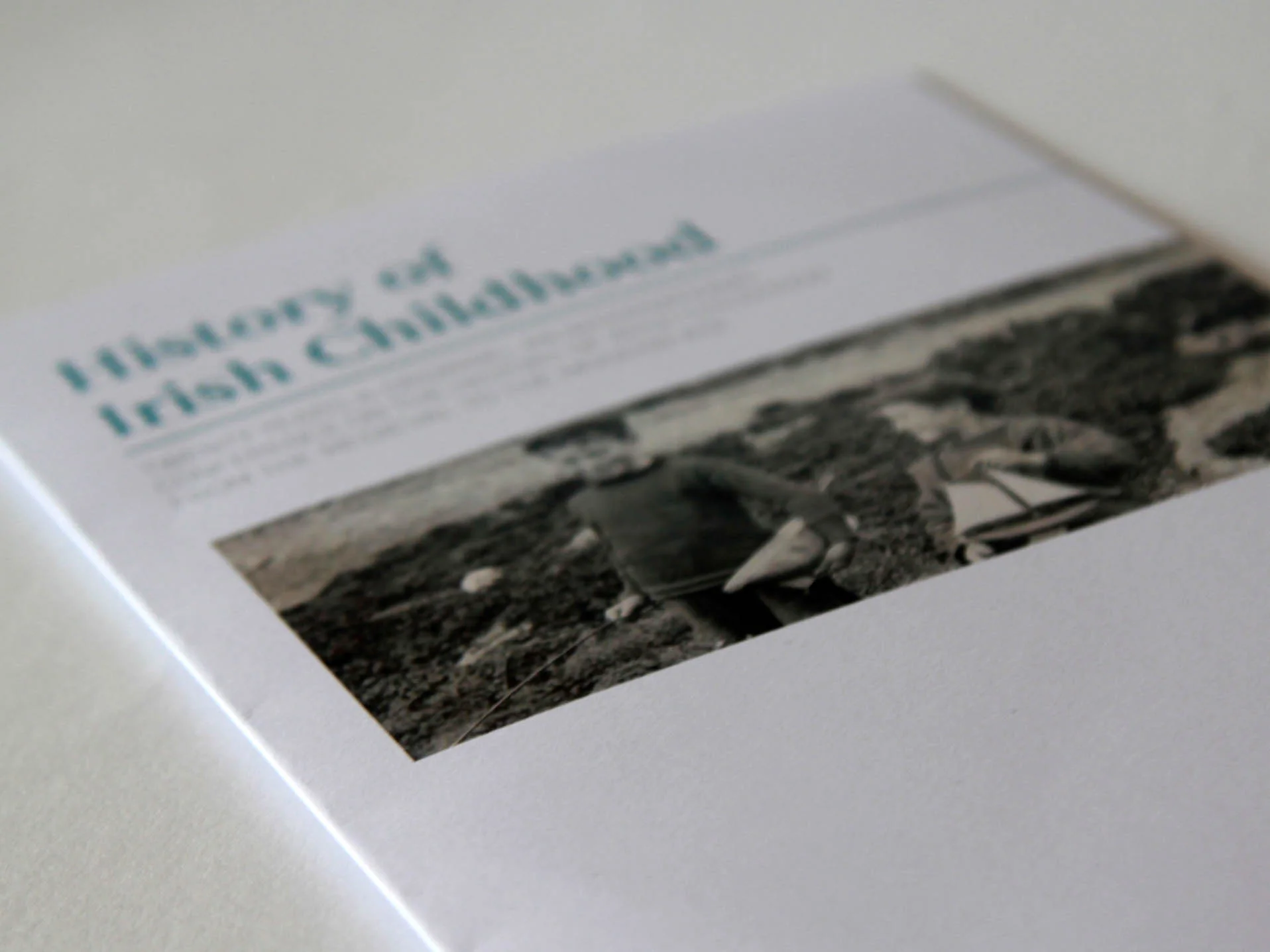 Using an image specially sourced from the National Library of Ireland. The design was created around it. Keeping minimal and clean. Allowing the image to speak for itself. 