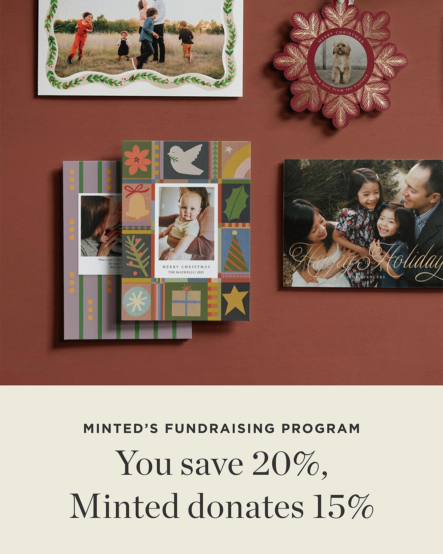 Make your holiday card &amp; gift purchases count this year by shopping at Minted using WCNS&rsquo;s unique code at checkout. You&rsquo;ll get a 20% discount and Minted will donate 15% of your purchase back to WCNS at the end of the year. Thank you s