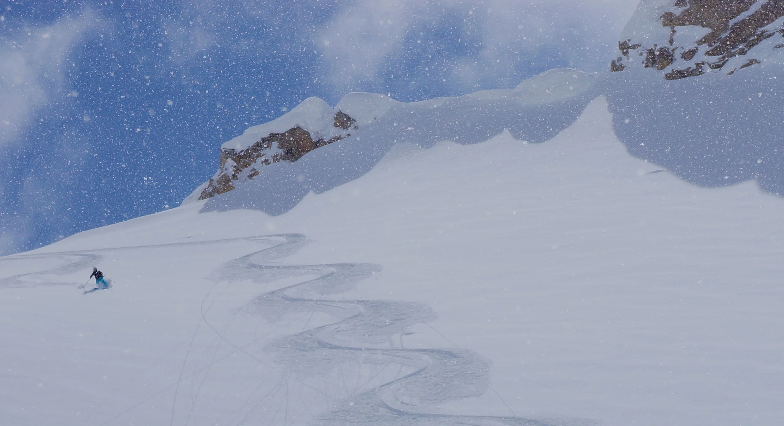 Unreal skiing on a late-April day in the Rockies