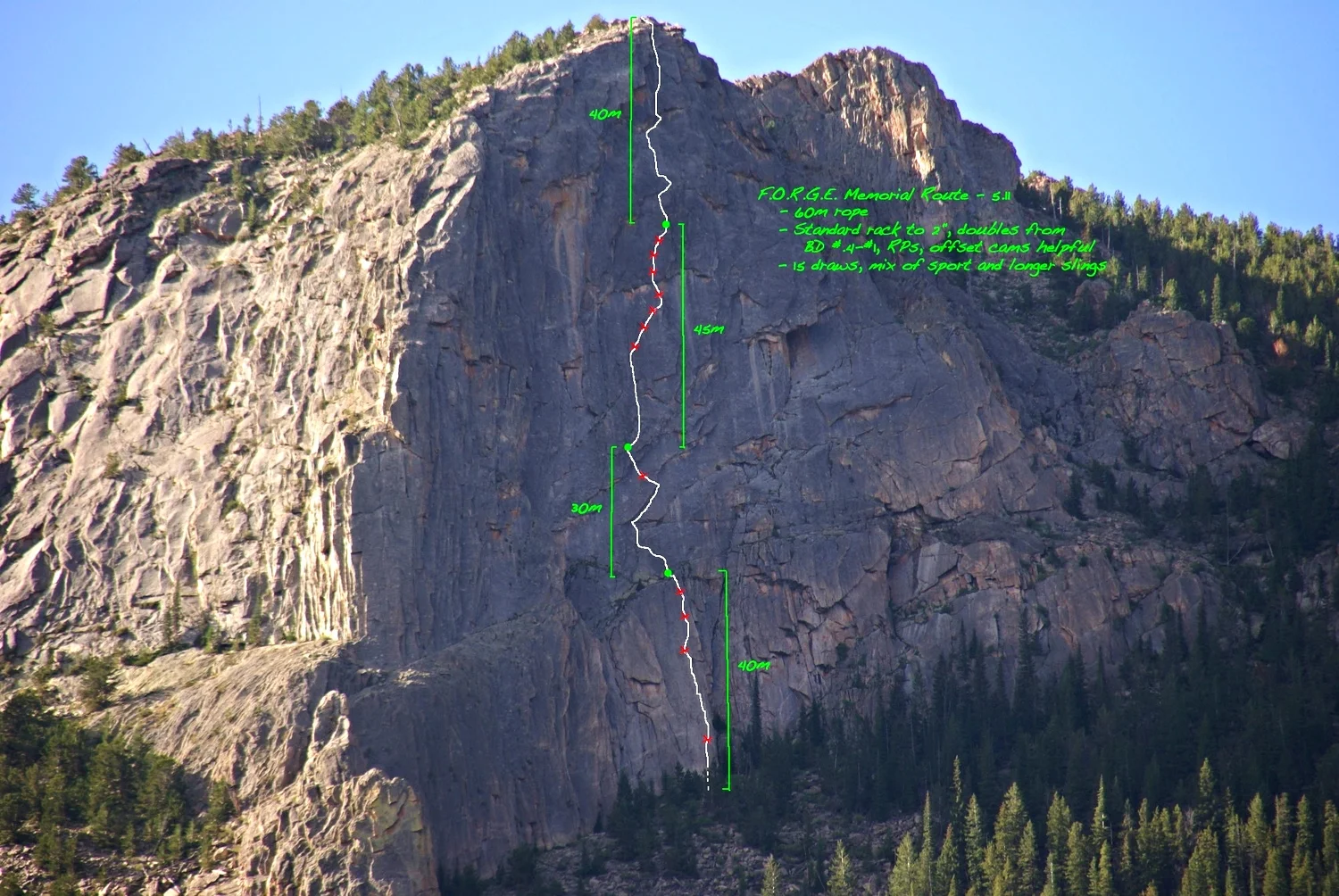 A Rocky Mountain Nat'l Park 500', 4-pitch 5.11a/b first ascent in 2014