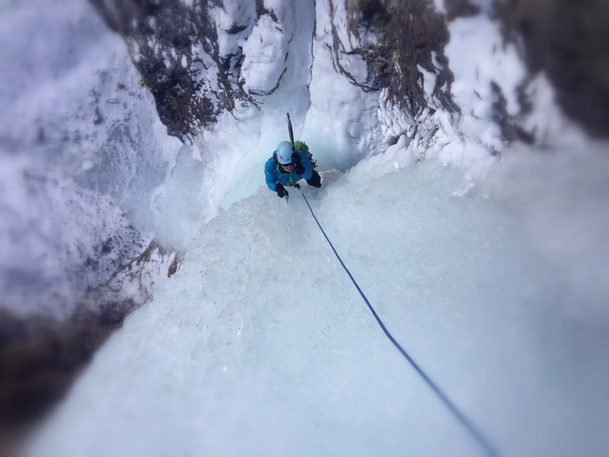 Norie Kizaki on the final pitch of Professor Falls, AB