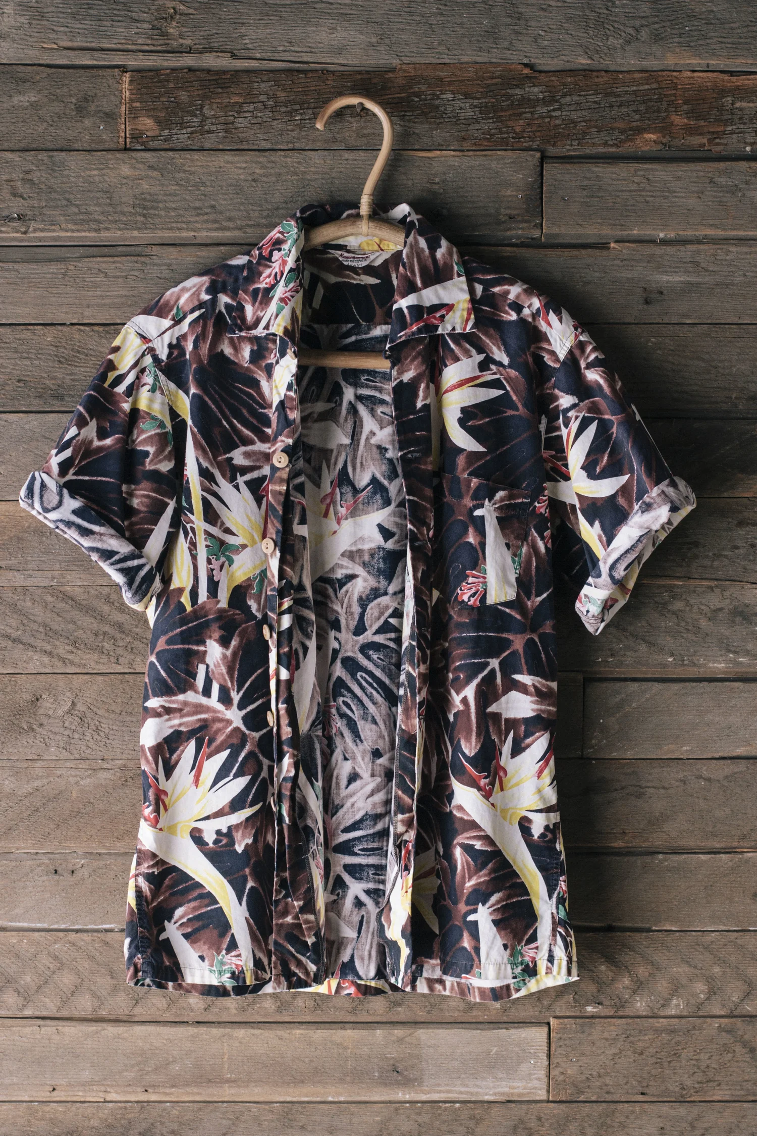 【美品】50s KAMEHAMEHA S/S Shirts コットン M 50S KAMEHAMEHA ALOHA SHIRT — Velour