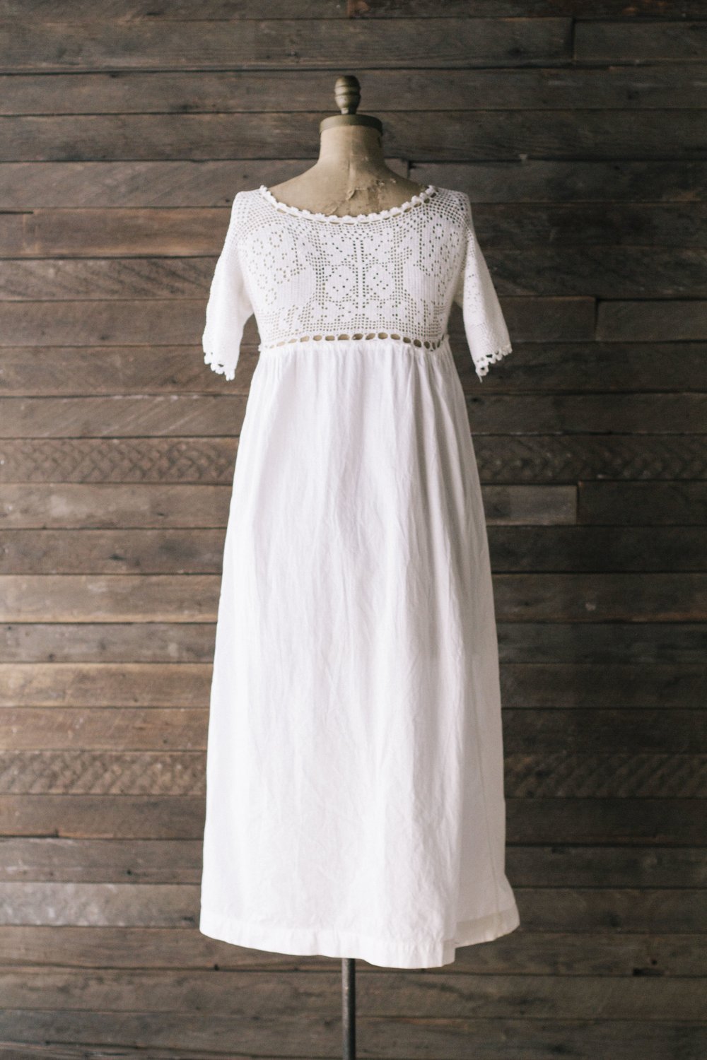 1900s EDWARDIAN CROCHET DRESS Velour 1900s EDWARDIAN CROCHET DRESS Velour
