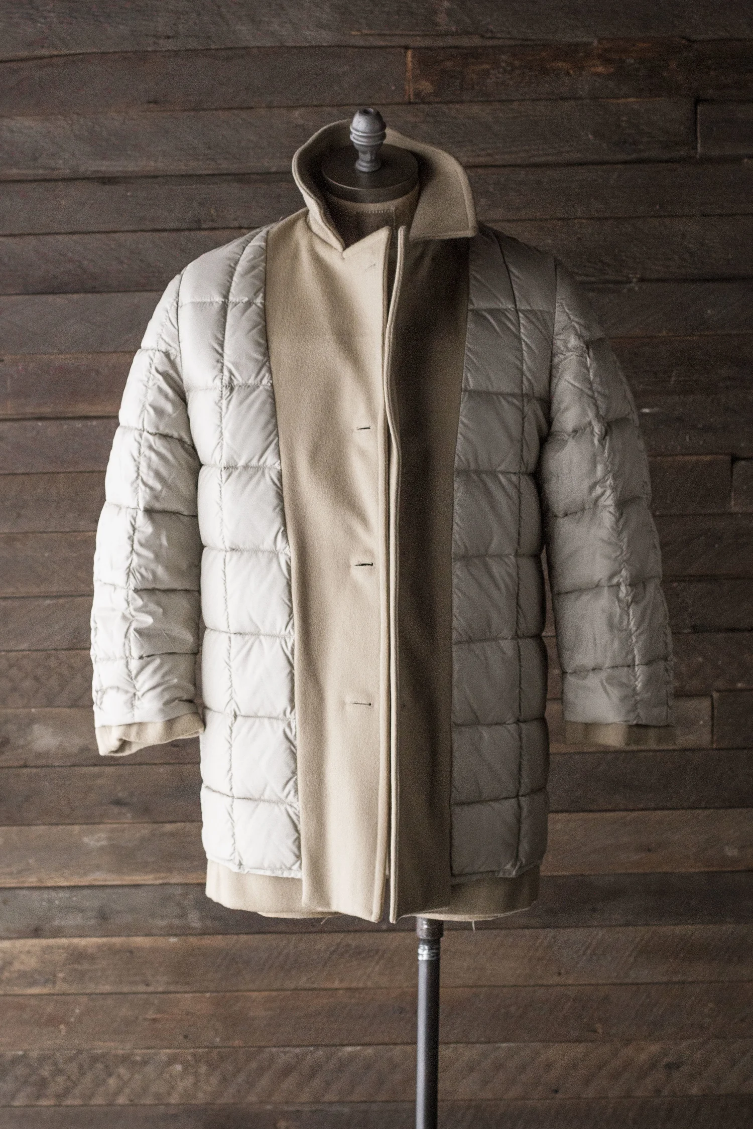 EDDIE BAUER WOOL/DOWN COAT — Velour
