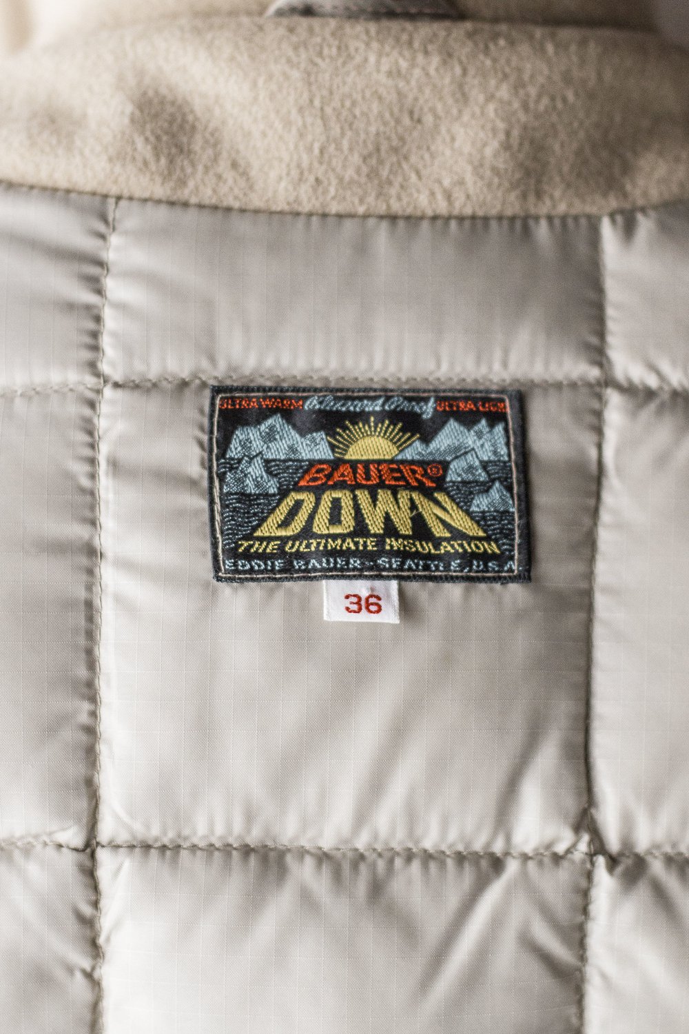 EDDIE BAUER WOOL/DOWN COAT — Velour