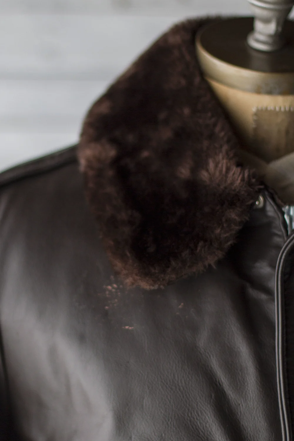 SEARS LEATHER SHOP G-1 BOMBER — Velour
