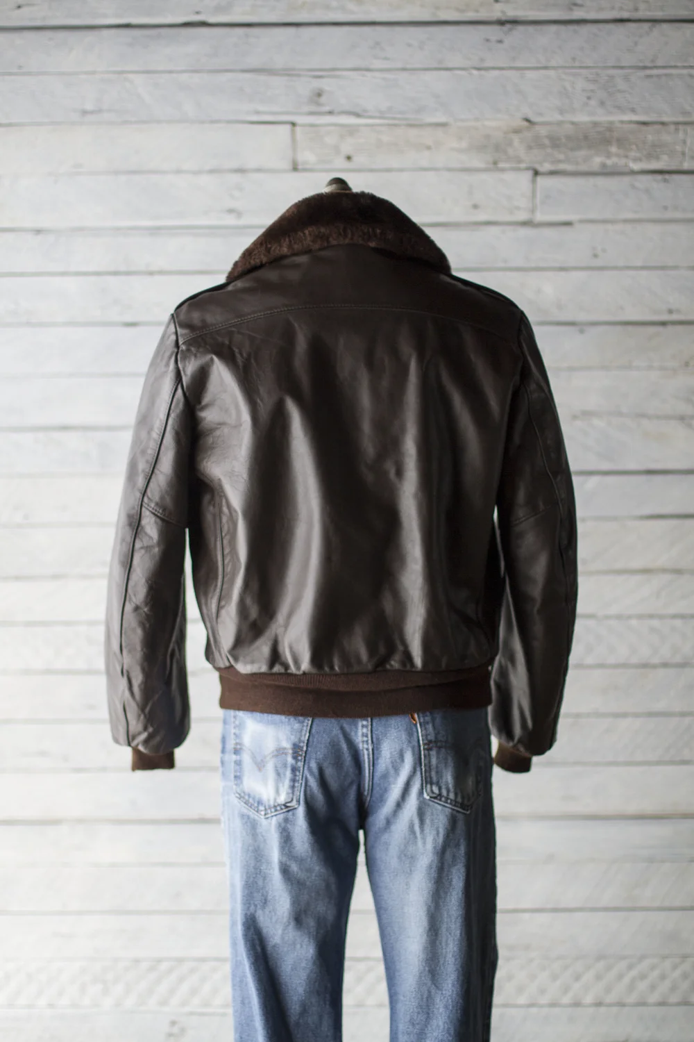 SEARS LEATHER SHOP G-1 BOMBER — Velour