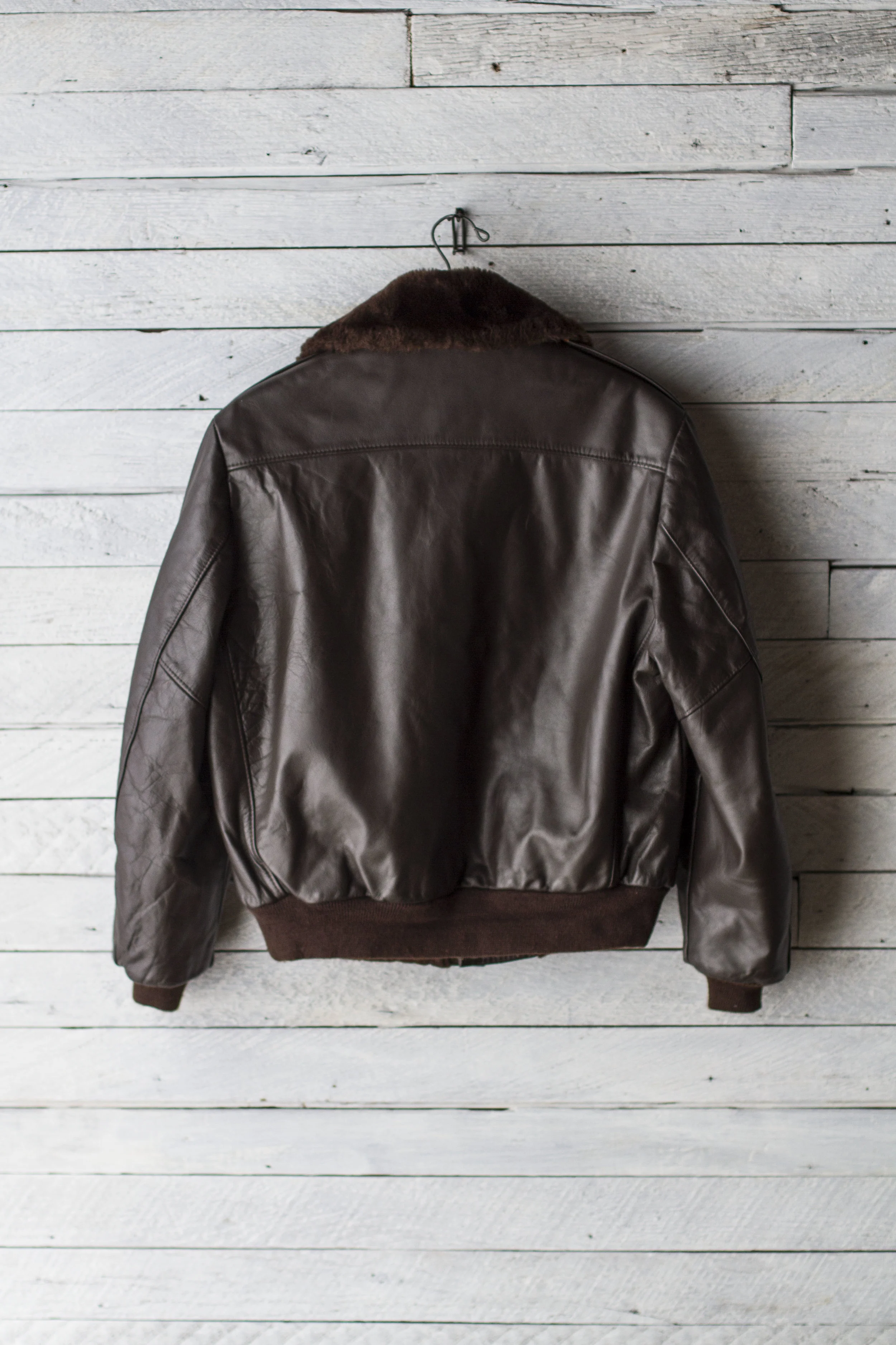 SEARS LEATHER SHOP G-1 BOMBER — Velour