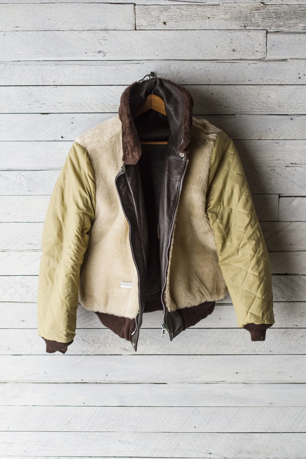SEARS LEATHER SHOP G-1 BOMBER — Velour