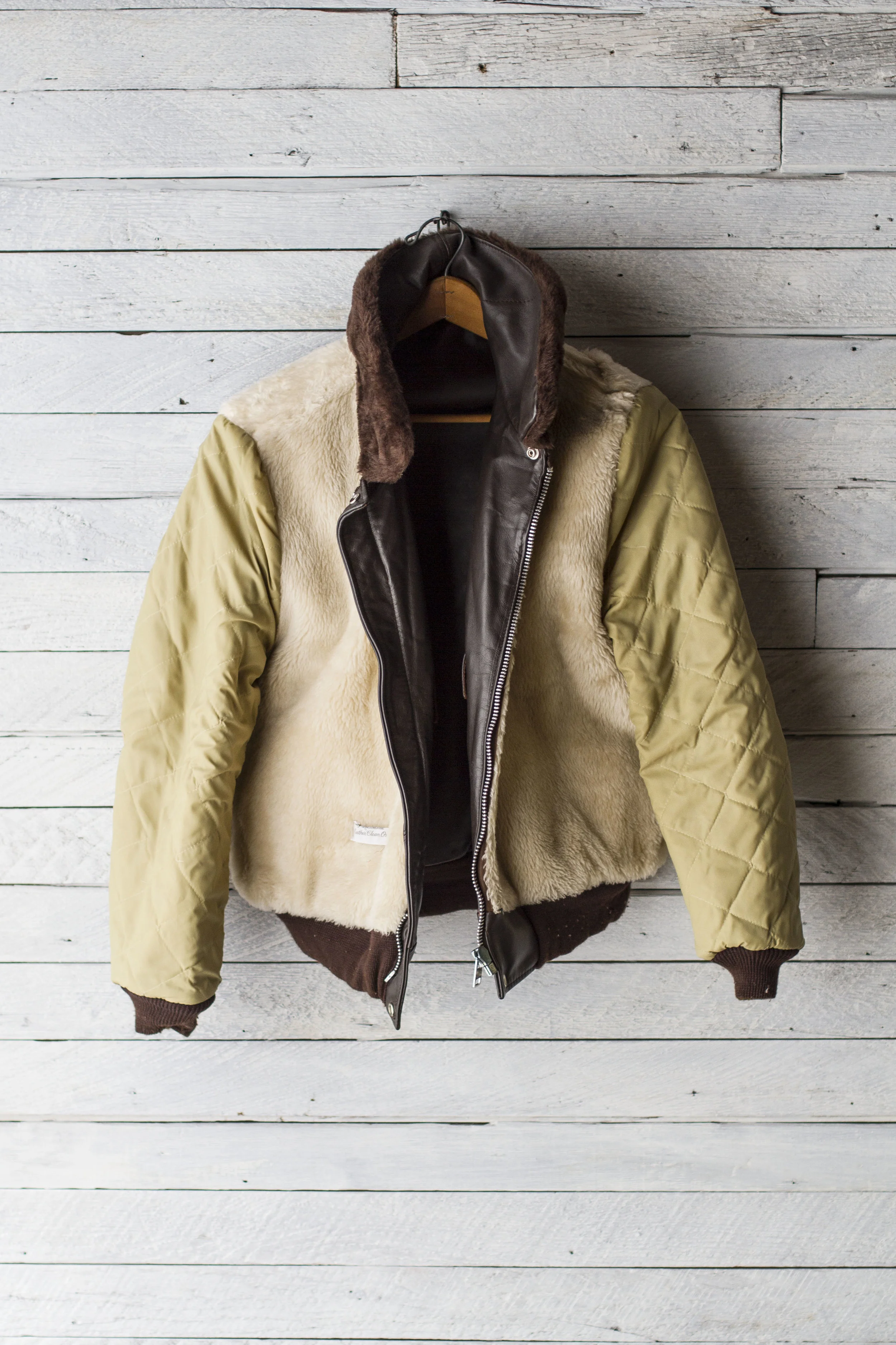 SEARS LEATHER SHOP G-1 BOMBER — Velour
