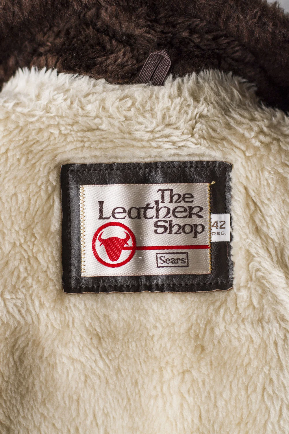SEARS LEATHER SHOP G-1 BOMBER — Velour