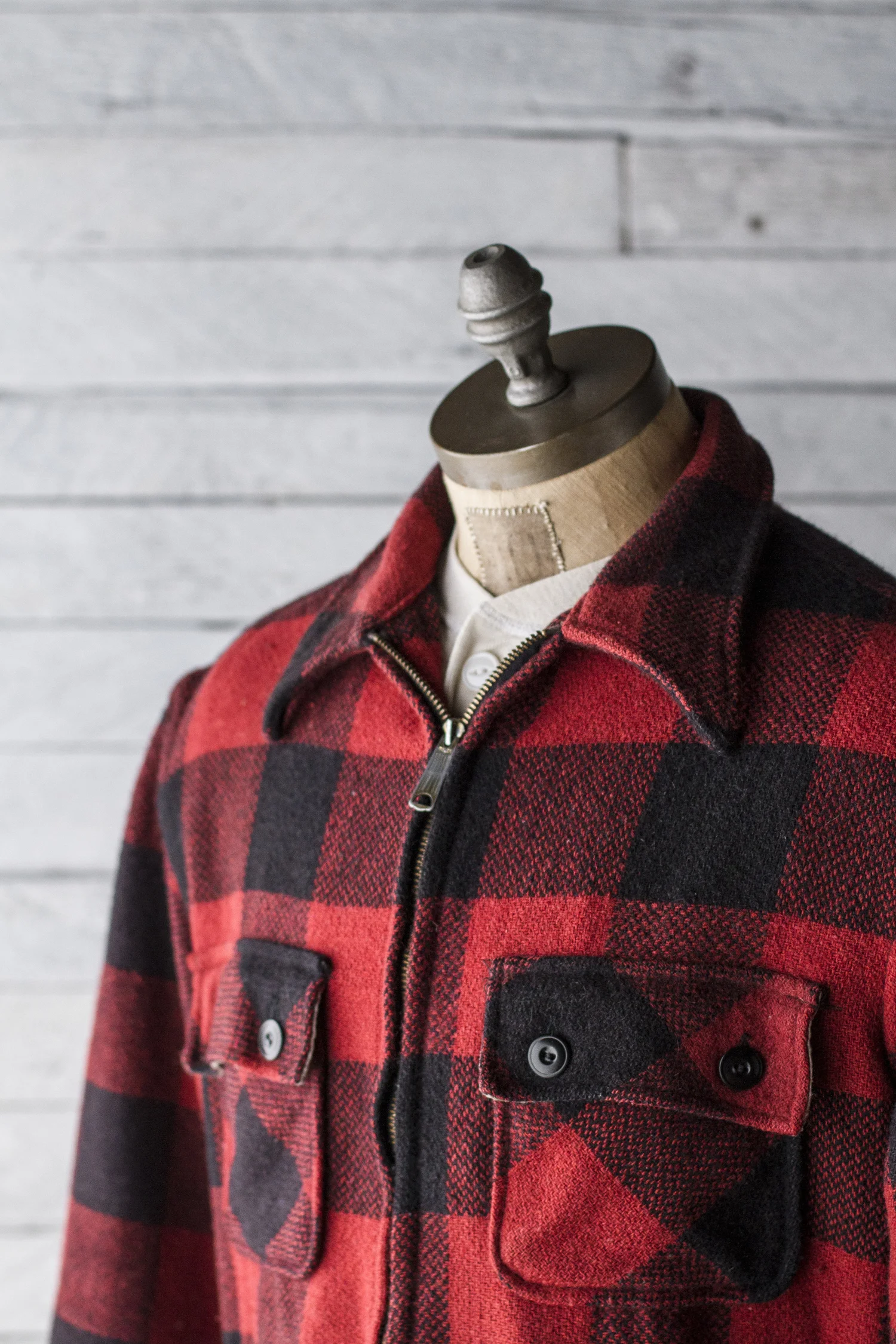 ジャケット・アウター 2 subculture BUFFALO CHECK JACKET Jalika Men's Plaid Jacket with Sherpa Lining, Black & Brown