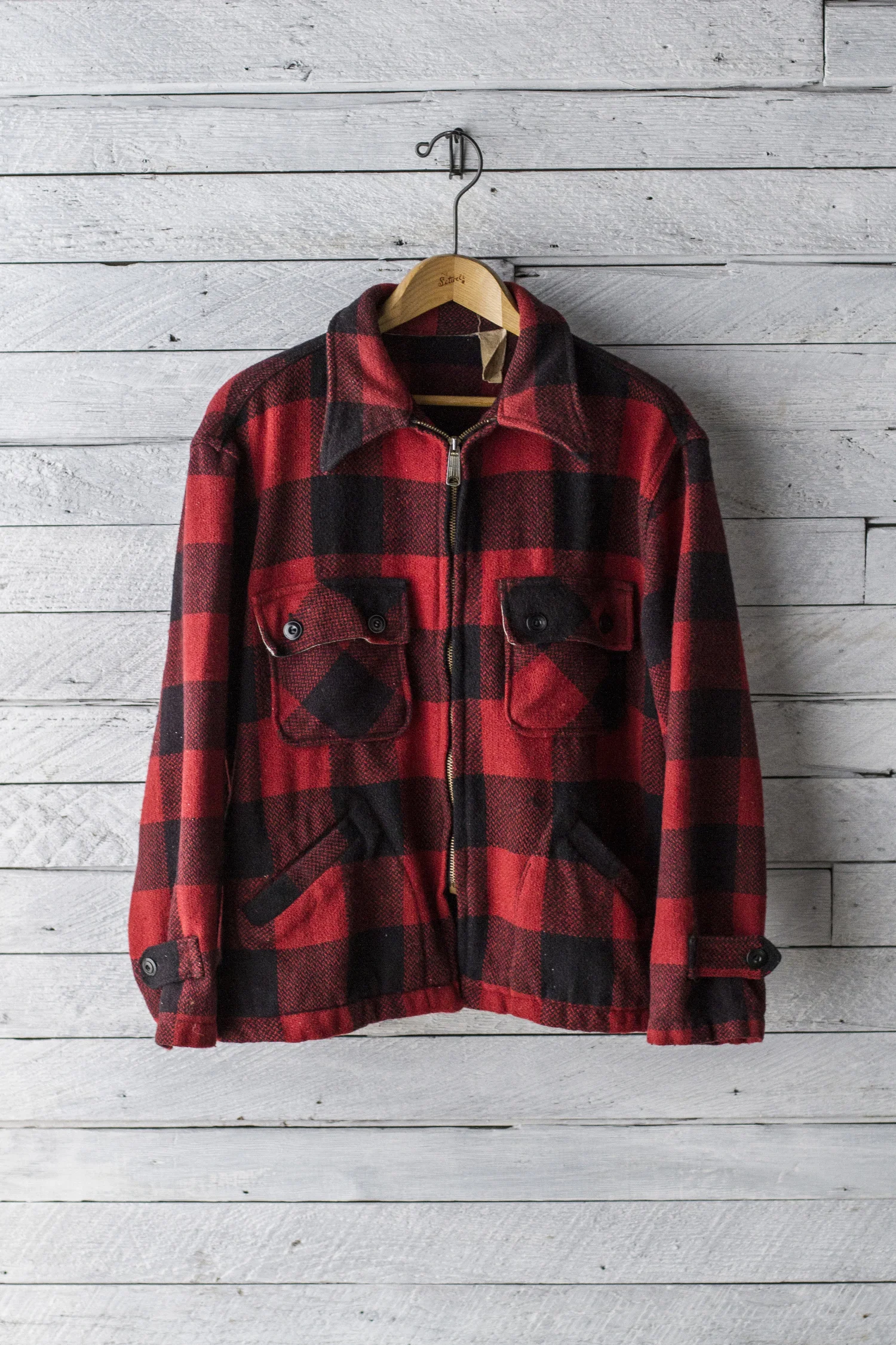 ジャケット・アウター sc subculture BUFFALO CHECK JACKET Joan Rivers Buffalo Check Jacket w/Fleece Lining-Green/Black