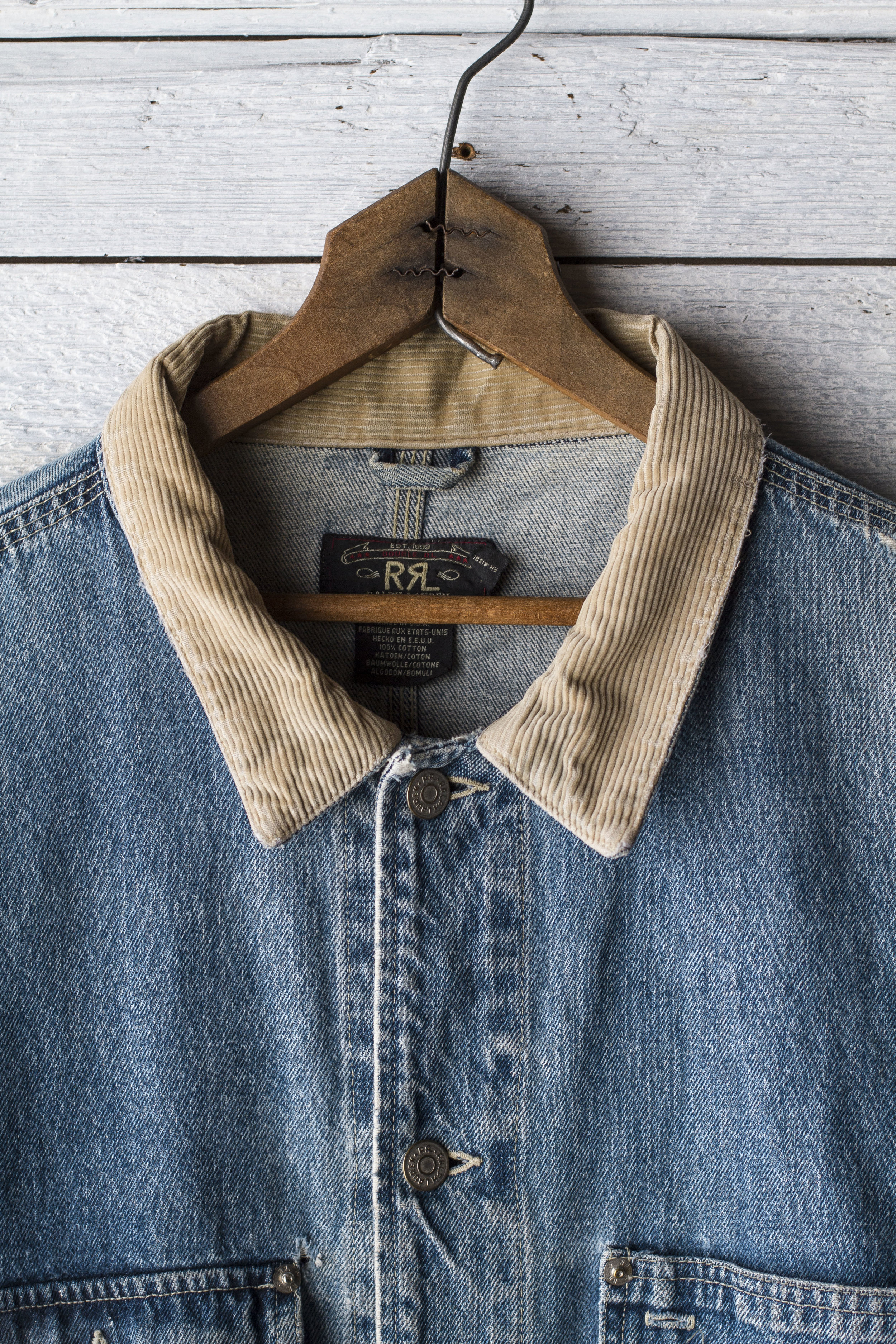 DOUBLE RL DENIM JACKET — Velour DOUBLE RL DENIM JACKET — Velour