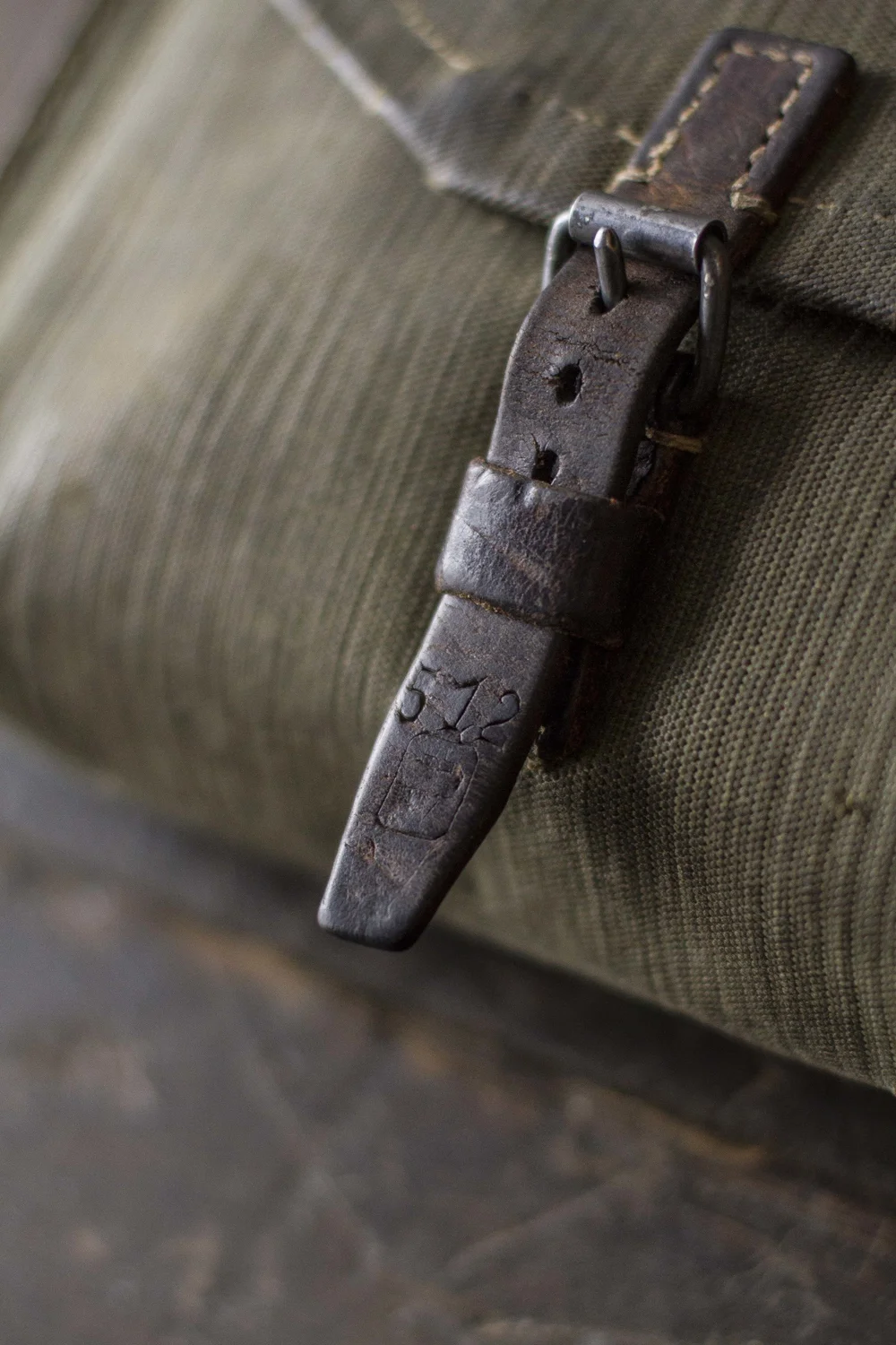 WWII ERA SWISS SHOULDER BAG — Velour