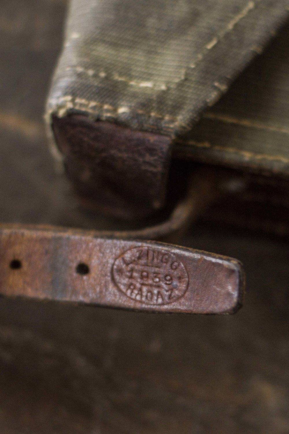 WWII ERA SWISS SHOULDER BAG — Velour