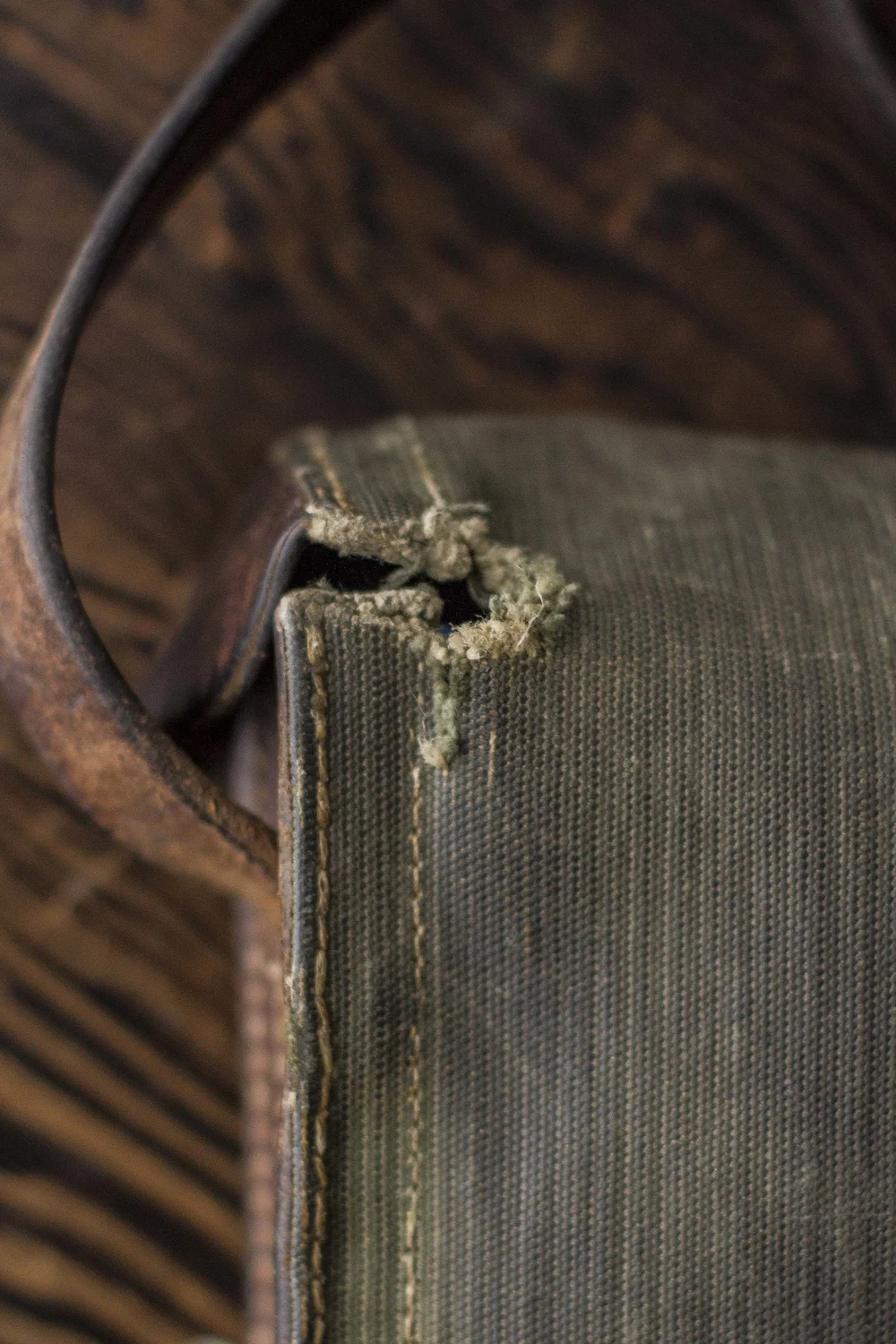 WWII ERA SWISS SHOULDER BAG — Velour