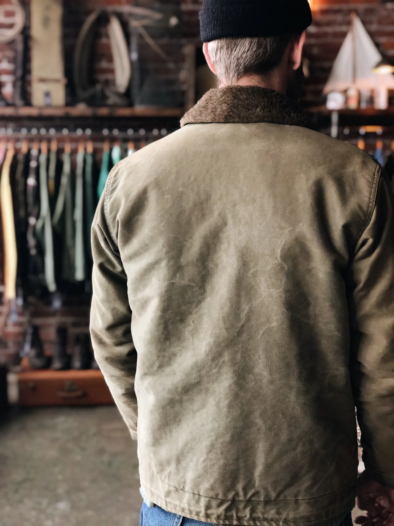 WWII USN N-1 DECK JACKET — Velour