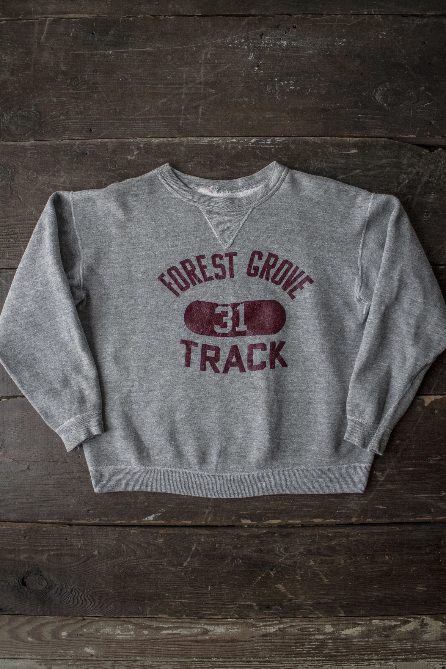 50s/60s SINGLE V SWEATSHIRT — Velour