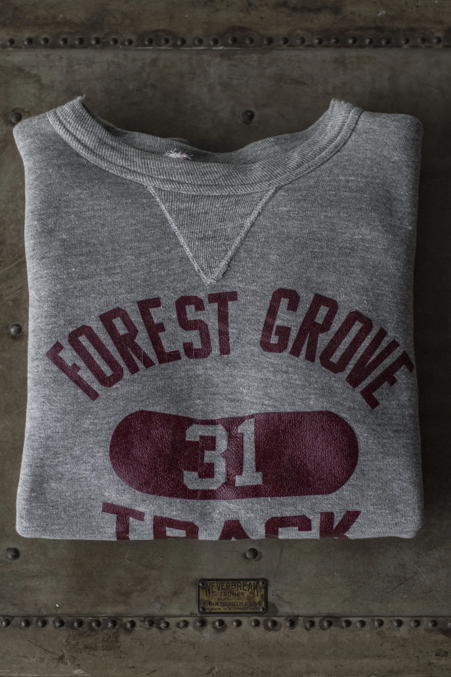50s/60s SINGLE V SWEATSHIRT — Velour