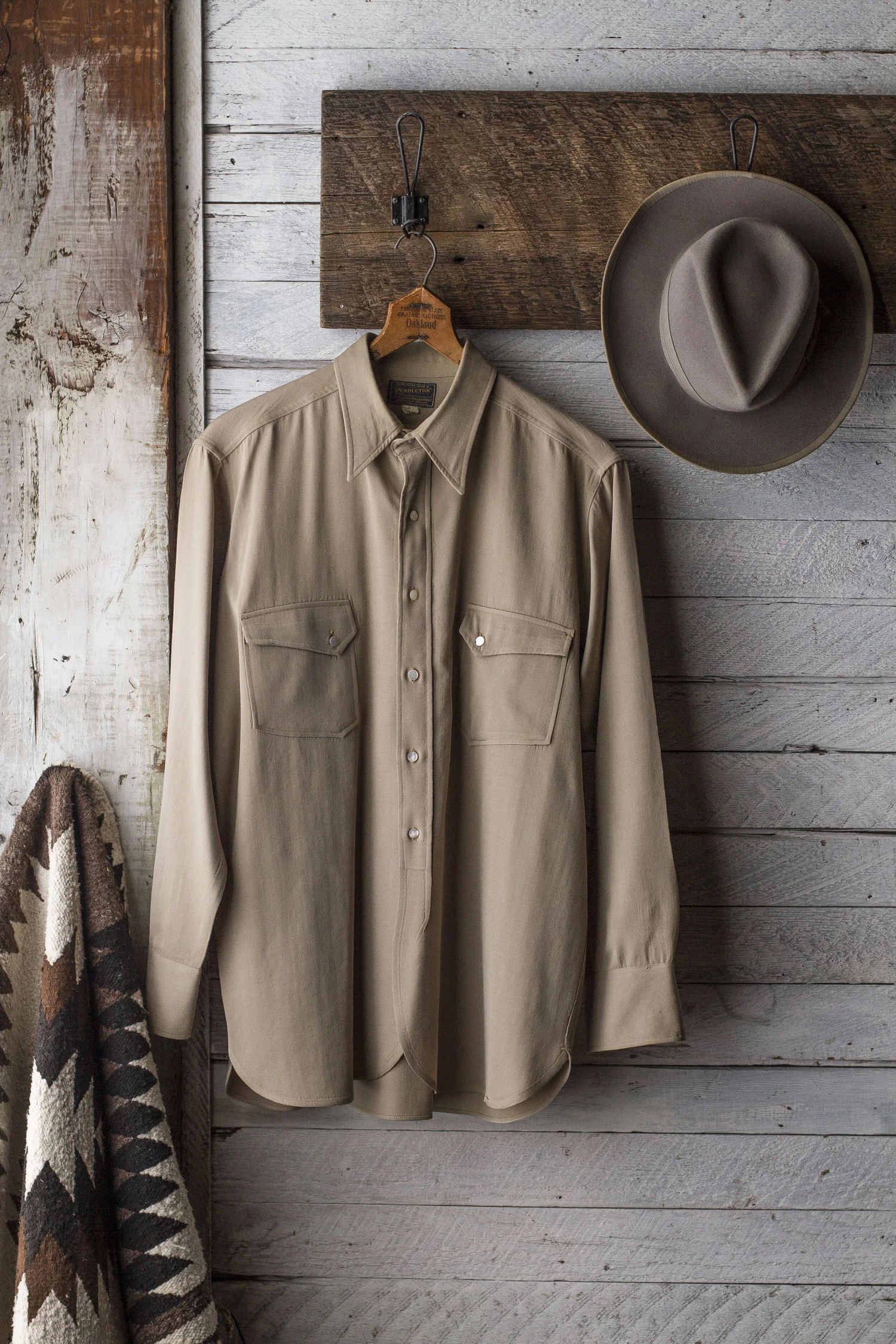 1940s PENDLETON GABARDINE SHIRT — Velour