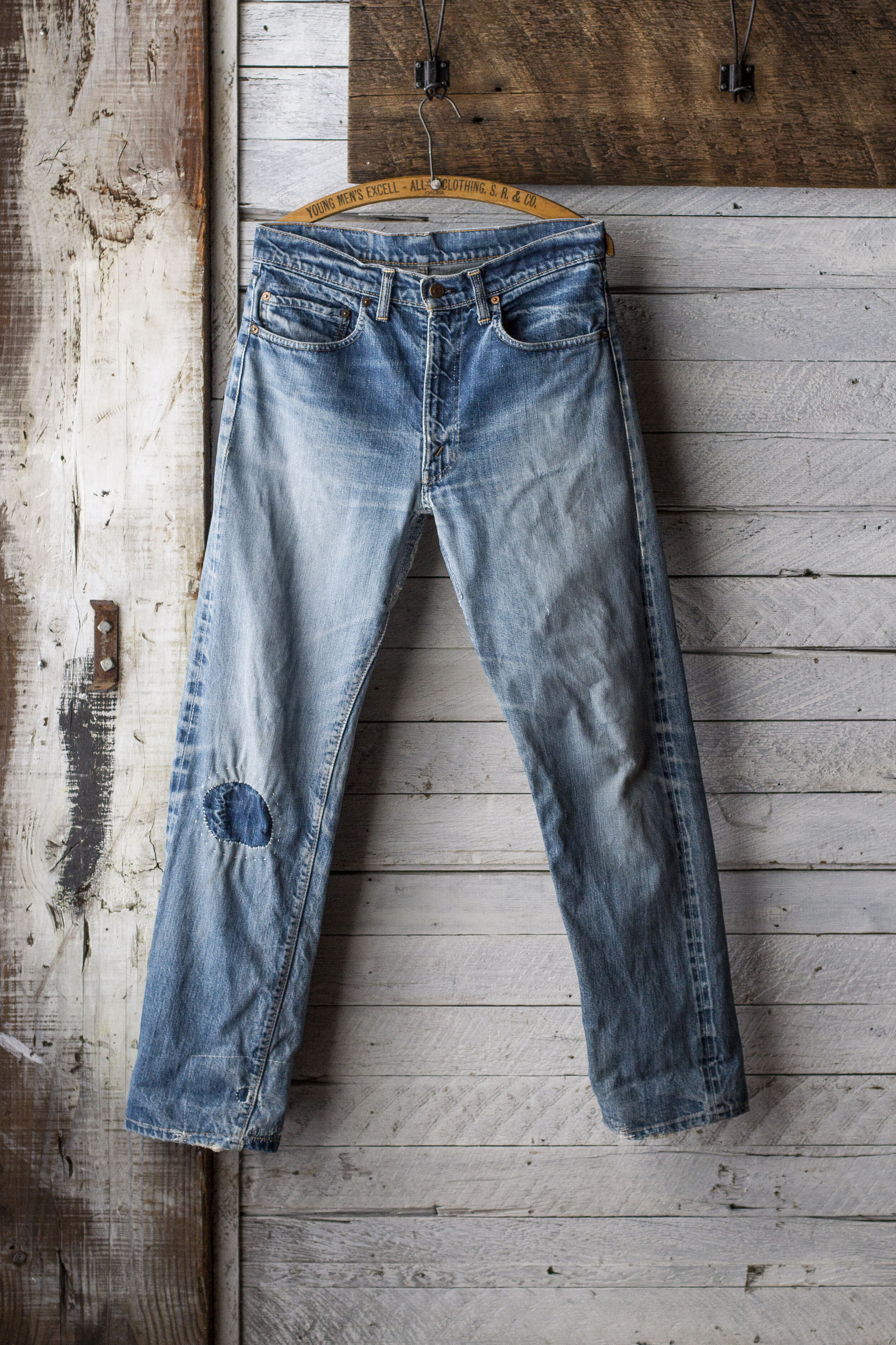 '60s LEVI'S BIG E 505 REDLINES — Velour