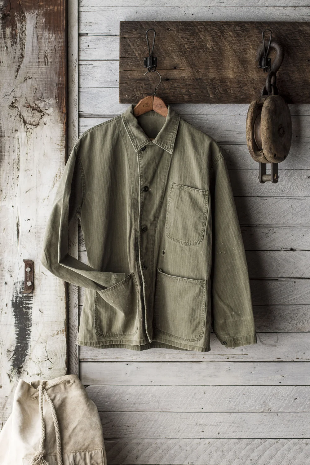 WWII USN N-3 HBT UTILITY JACKET — Velour
