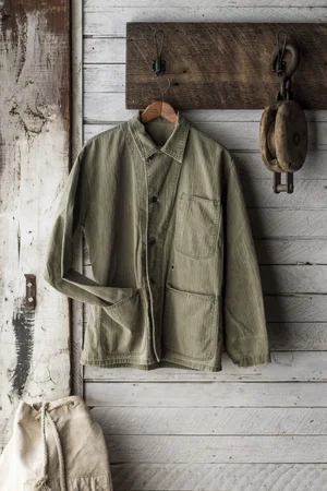 WWII USN N-3 HBT UTILITY JACKET — Velour