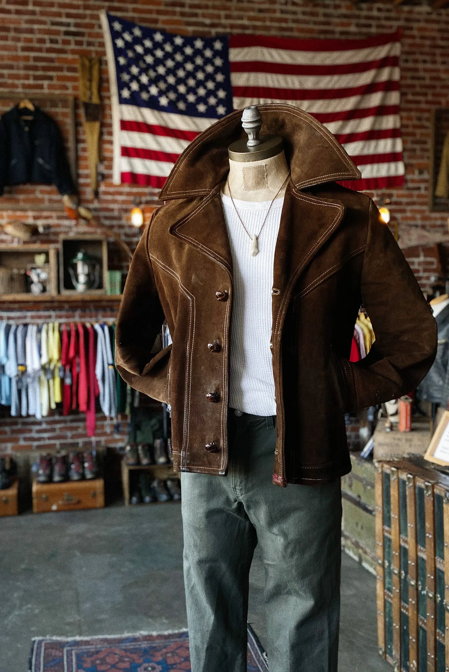 SCHOTT SUEDE RANCH JACKET — Velour
