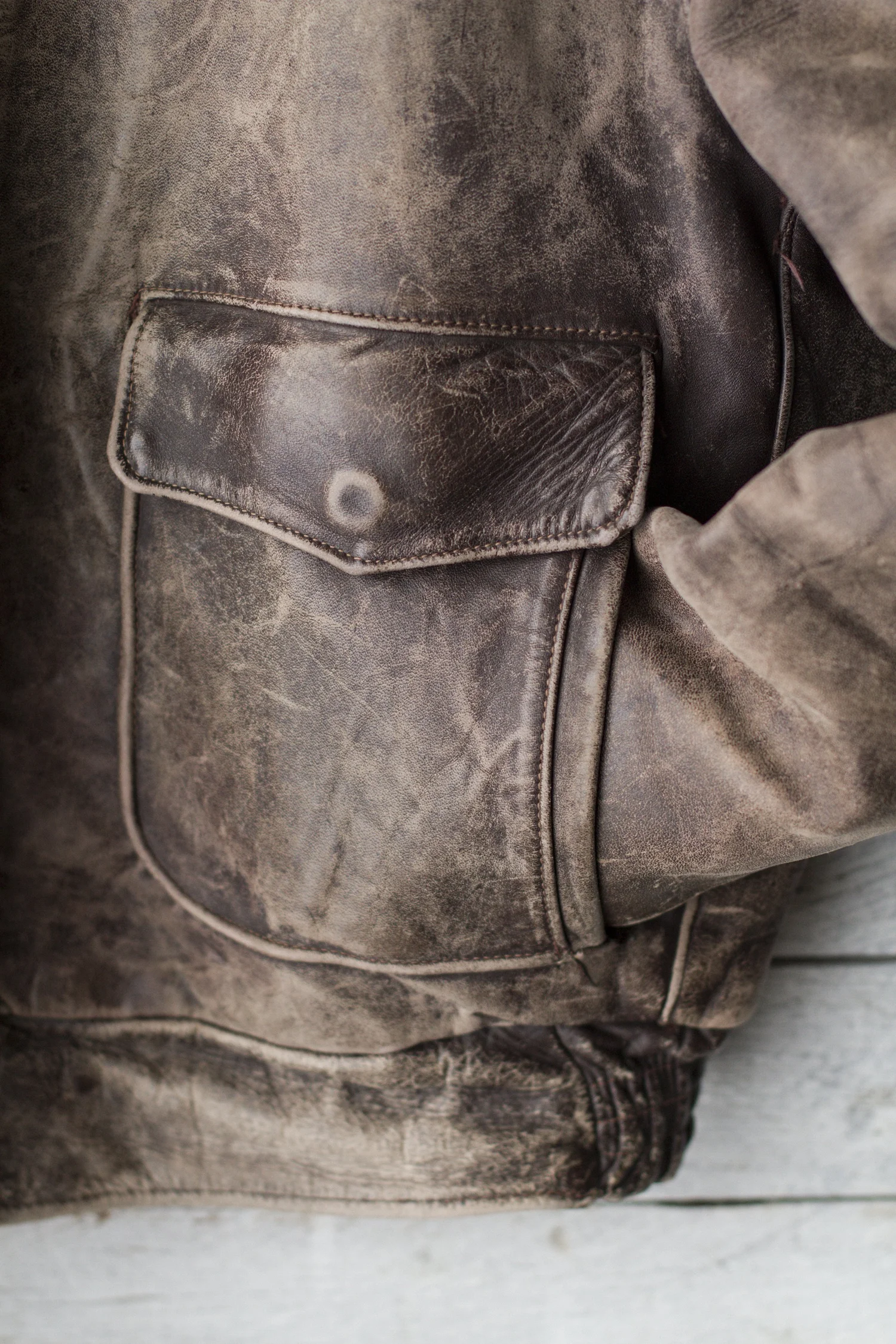40s/50s CALIFORNIA (WARD'S) HORSEHIDE JACKET — Velour