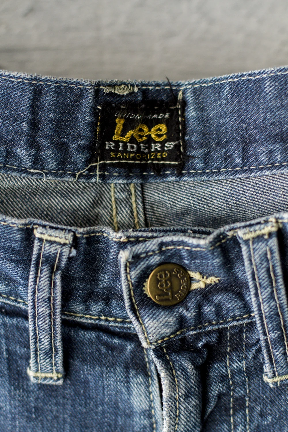 50s LEE 101Z CENTER PATCH JEANS — Velour