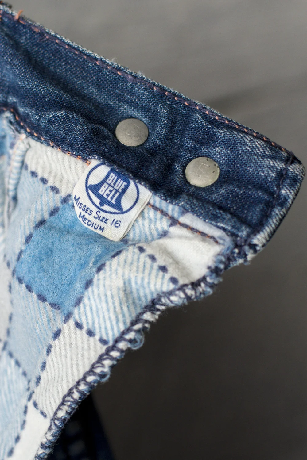 40s/'50s BLUE BELL SIDE ZIP JEANS — Velour