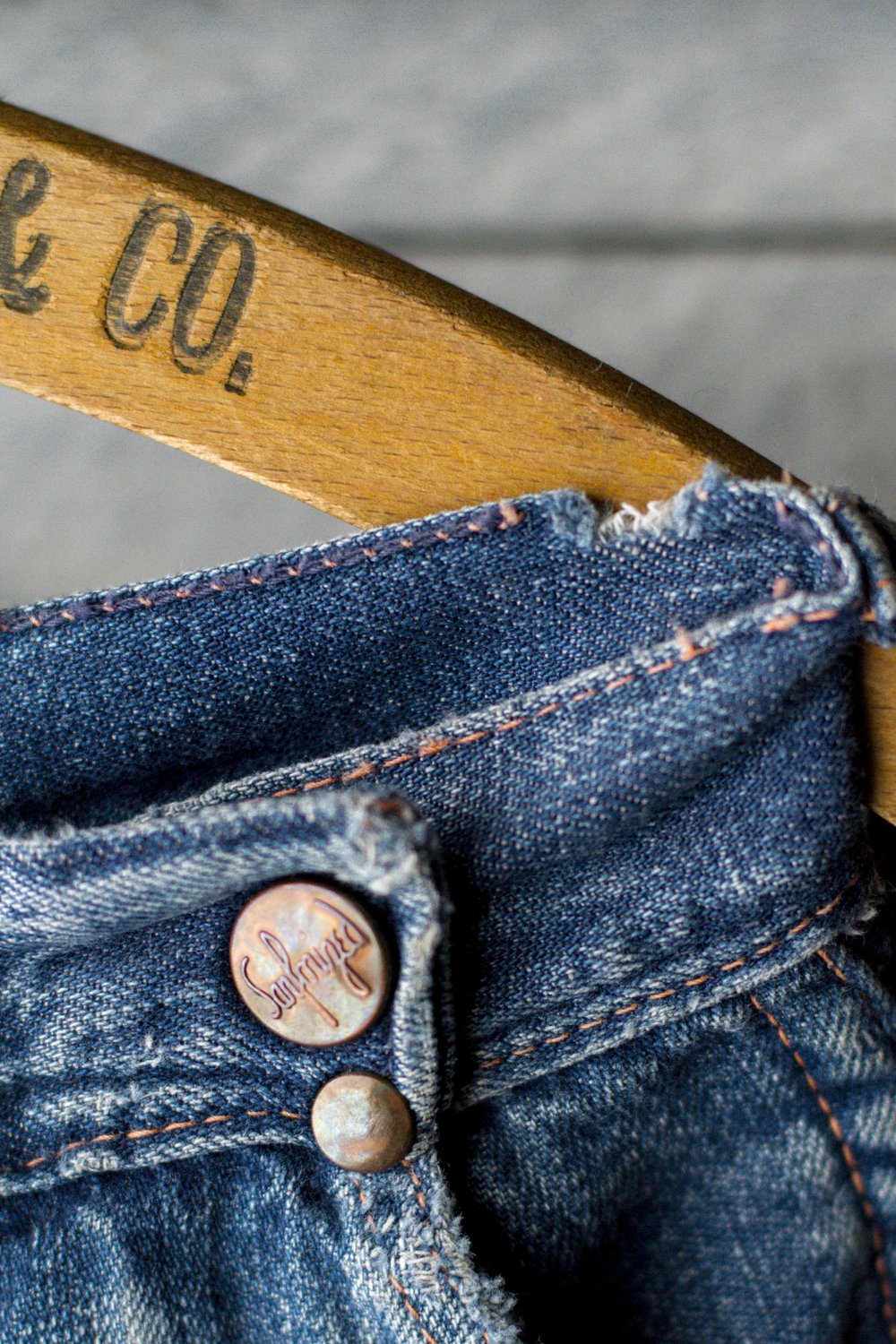 BLUE BELL 50S-モデル 40s/'50s BLUE BELL SIDE ZIP JEANS — Velour