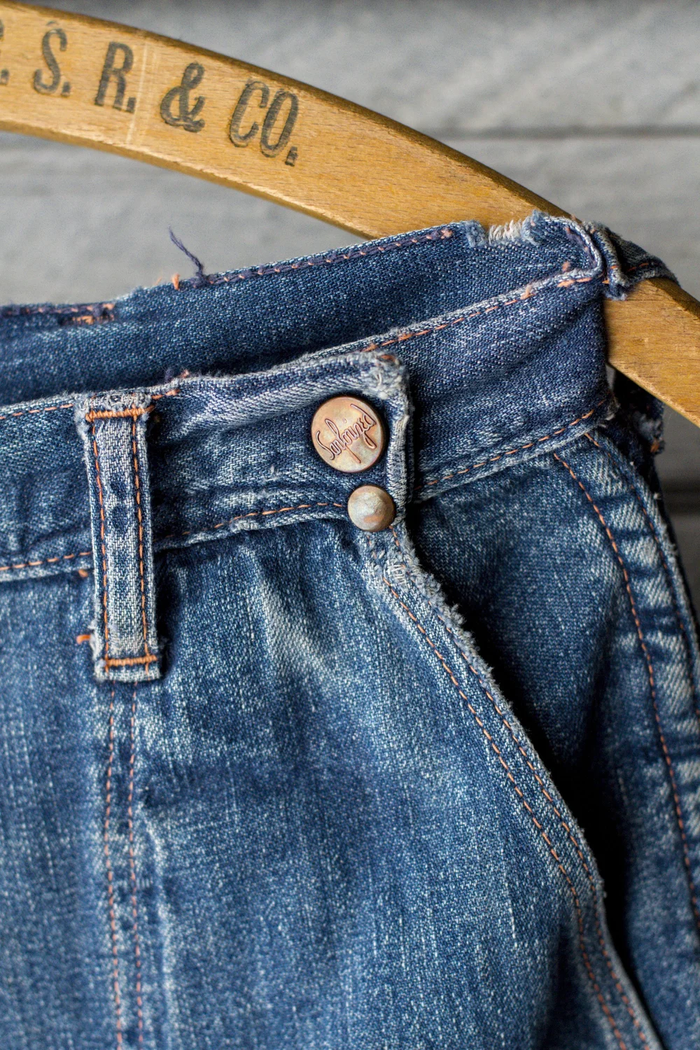 40s/'50s BLUE BELL SIDE ZIP JEANS — Velour