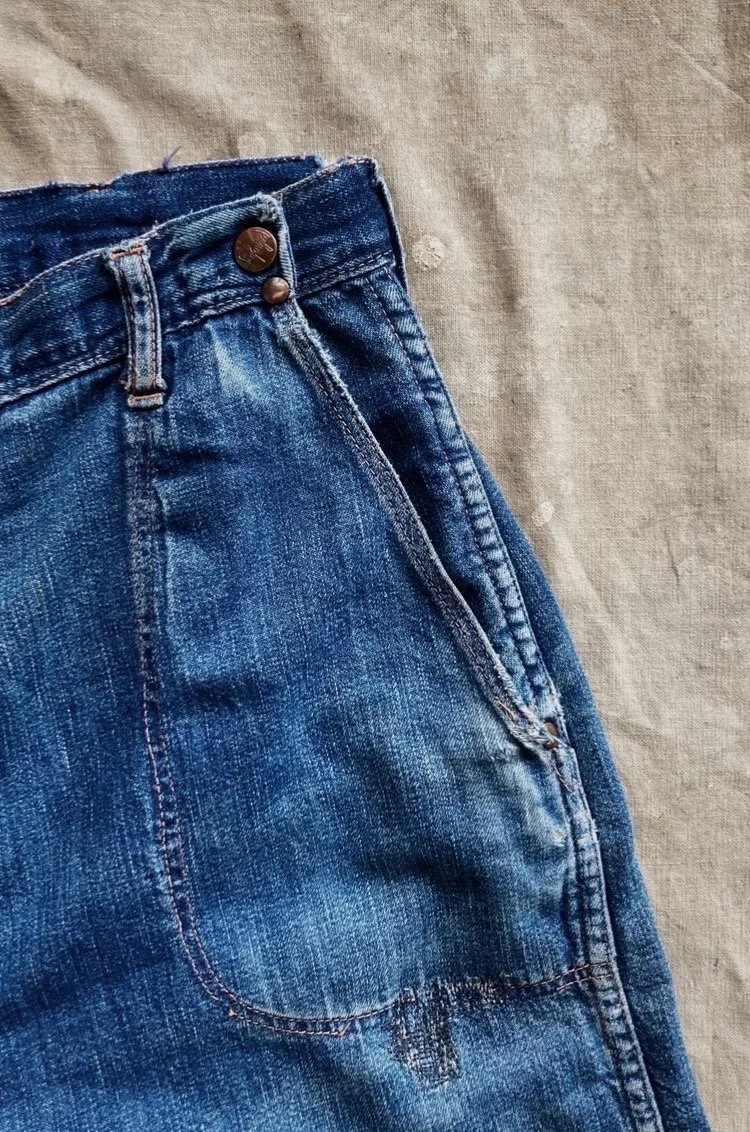 40s/'50s BLUE BELL SIDE ZIP JEANS — Velour