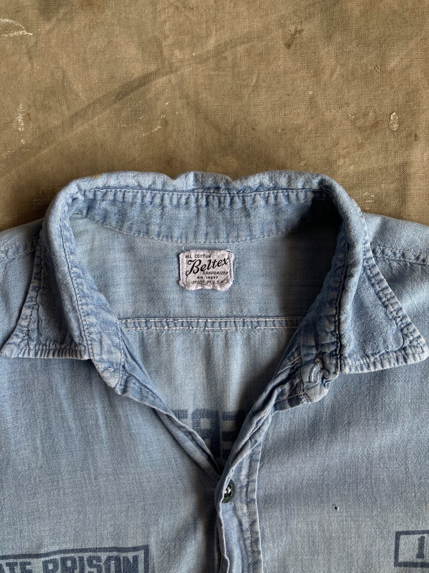 60s BELTEX STATE PRISON CHAMBRAY — Velour 60s BELTEX STATE PRISON CHAMBRAY — Velour
