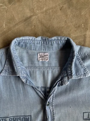 60s BELTEX STATE PRISON CHAMBRAY — Velour