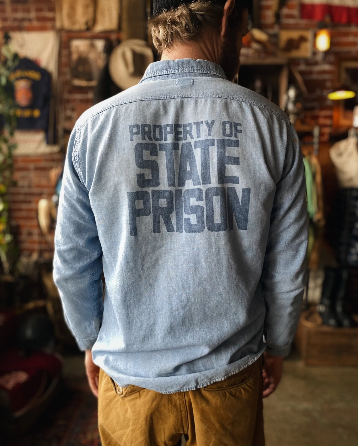 60s BELTEX STATE PRISON CHAMBRAY — Velour