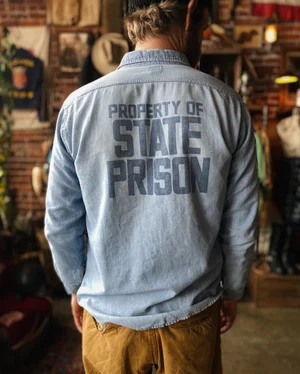 60s BELTEX STATE PRISON CHAMBRAY — Velour