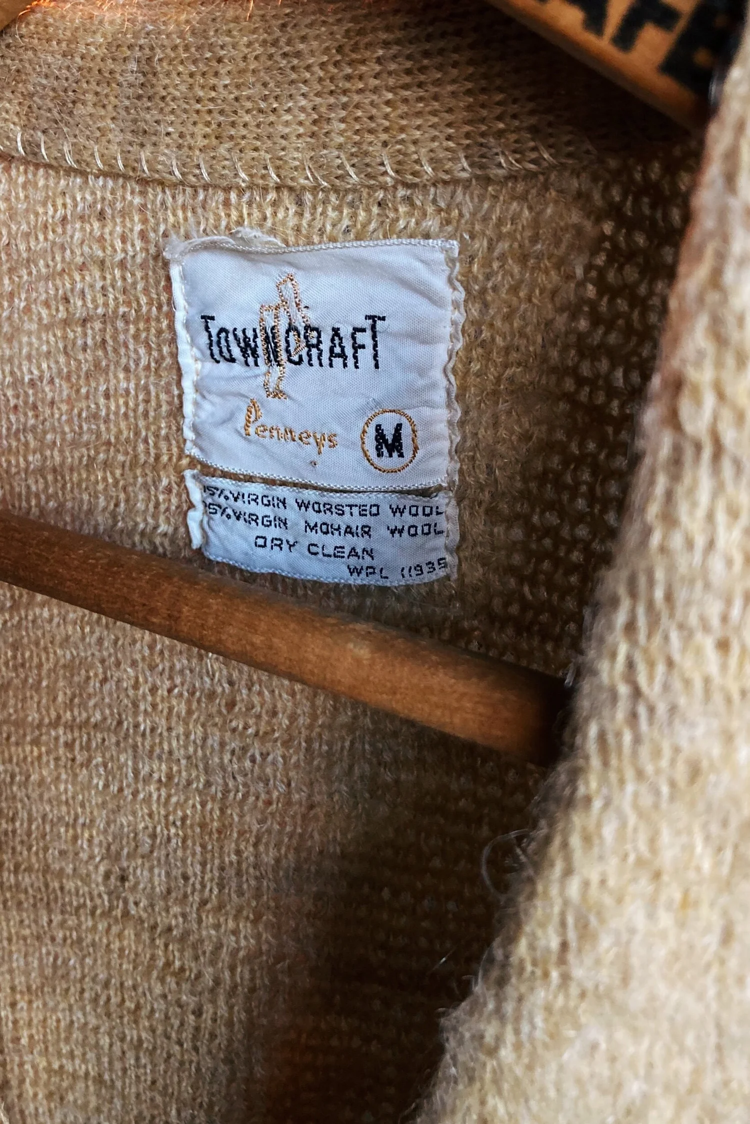 60s PENNEY'S MOHAIR CARDIGAN — Velour