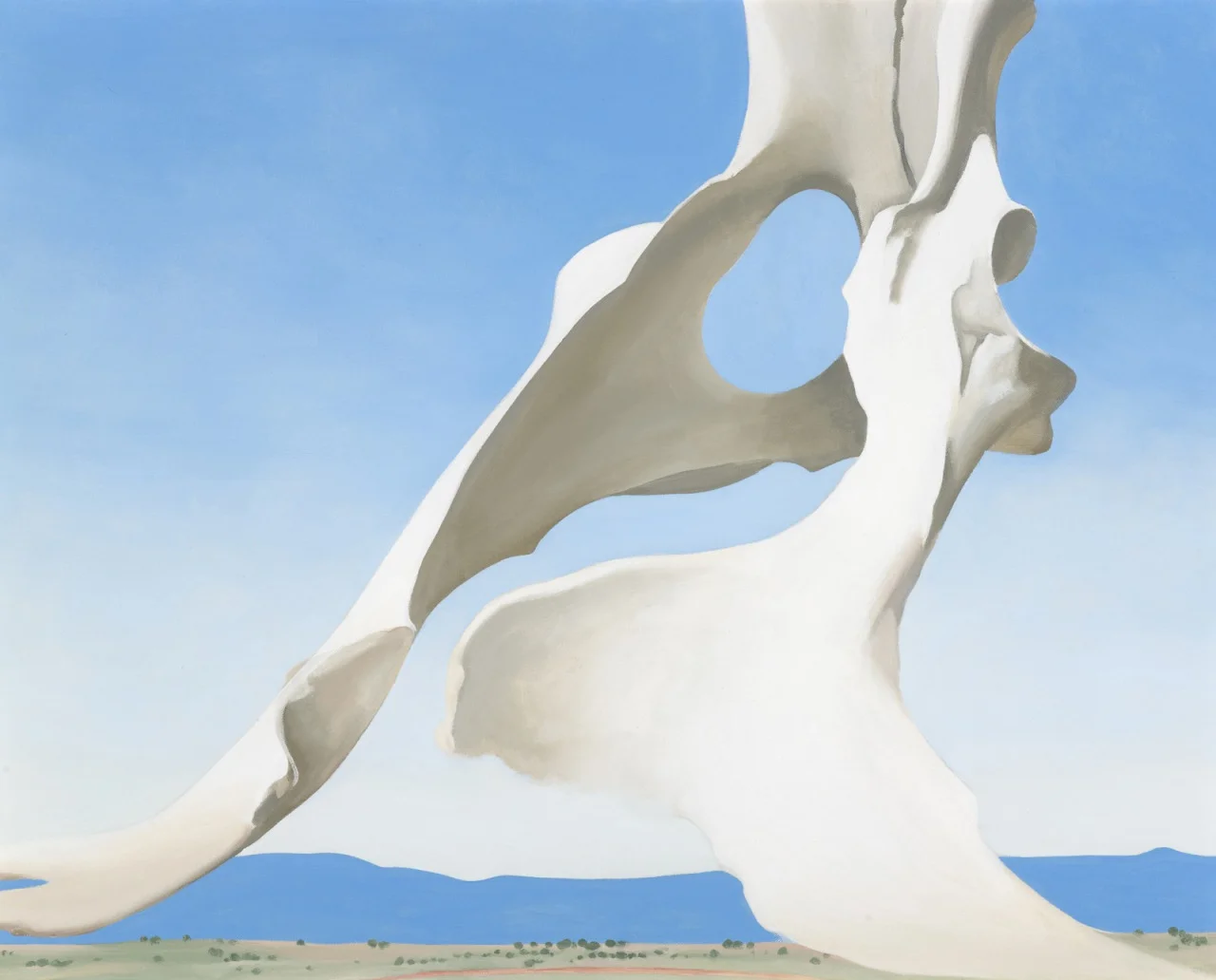 zuriche :
Georgia O’Keeffe, Pelvis with Distance , 1943.