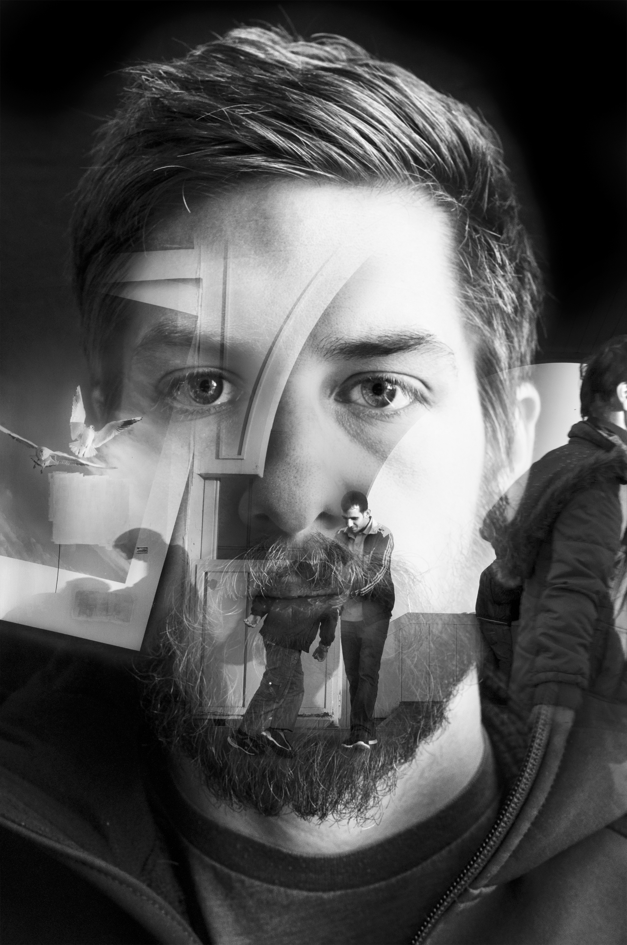 Conceptual portrait of Keith Rutowski. 2014.
